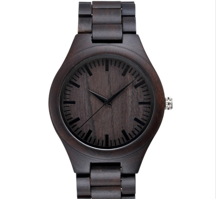 WoodGrain Analog Watch