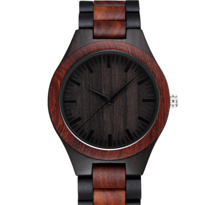 WoodGrain Analog Watch